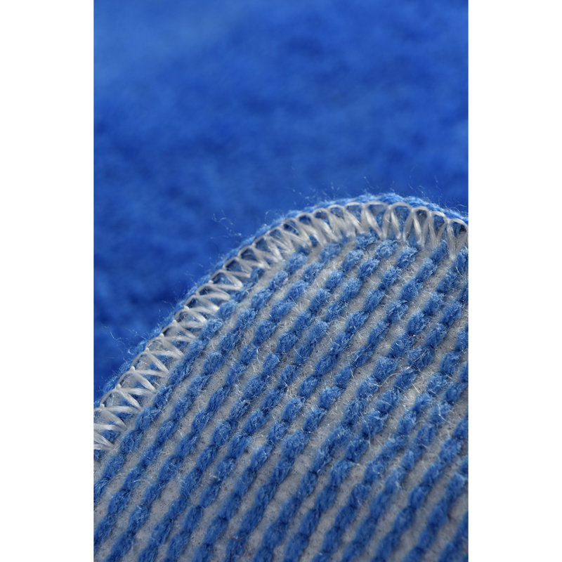 Non-Slip Acrylic Bathmat, Blue, 31.5 x 55.1 Inches | 100% Acrylic, 0.8-1.2 Inches Pile Height | Antibacterial & Machine Washable at 86°F | Soft, Durable, Perfect for Bathroom Safety & Comfort