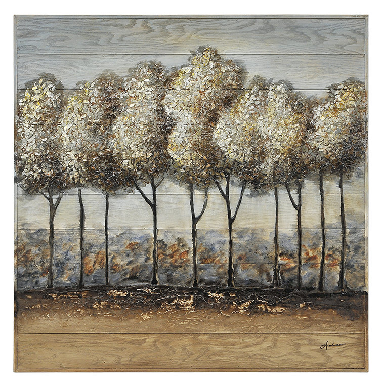 «Country Side» par Olivia Salazar, peinture sur bois