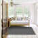 Mohawk Home Spectrum Crosshatch Needle Punch Solid Gunmetal Gray Color Rug
