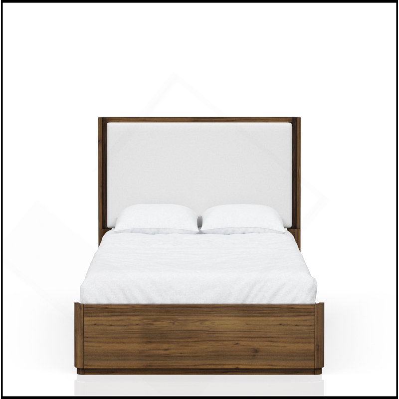 Queen Upholstered Bed In Walnut