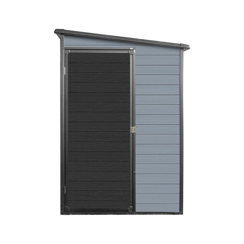 Large 4x8ft Resin Sheds with Storage, 14mm Steel Frame, Modern Outdoor Shed