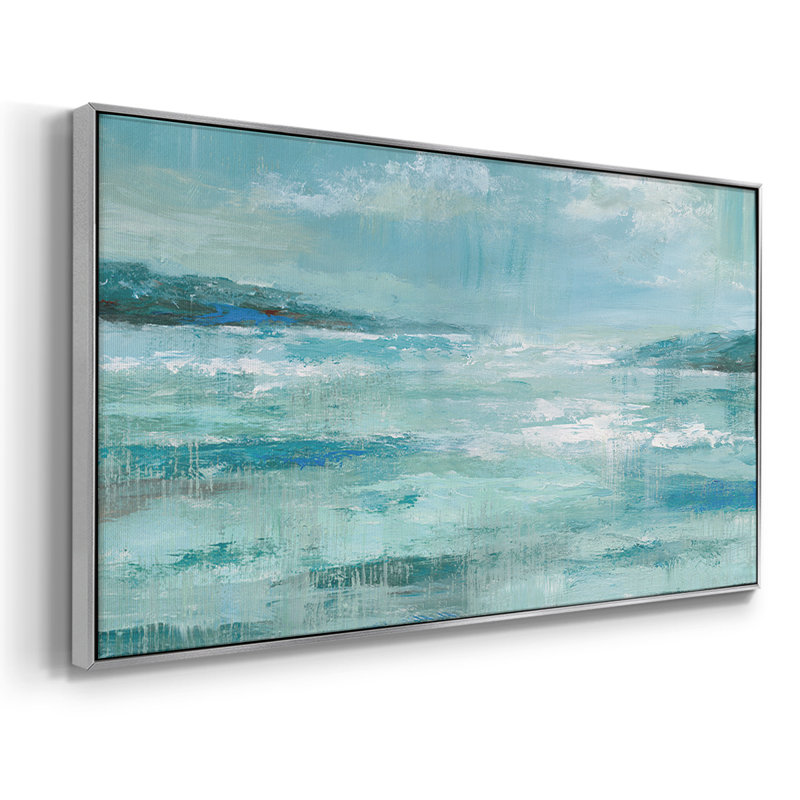 Isle Inlet - Toile tendue avec châssis, prête à accrocher, Noir, H 21 po x l 41 po