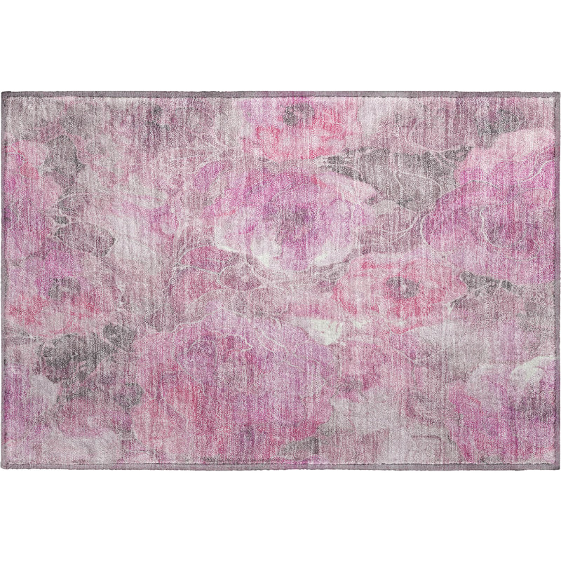 Premium Machine Washable Medena AMF1859 Floral Rug, Rectangle 1'8" x 2'6"
