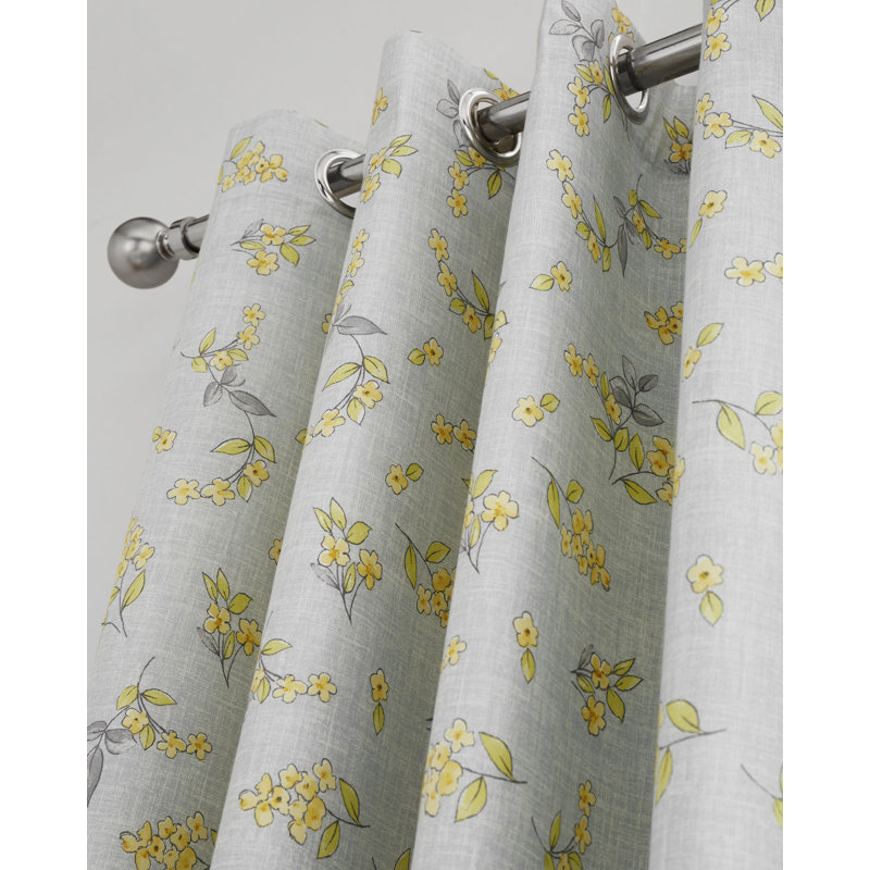 Nibbi Room Darkening Curtain, Yellow, 167 W x 182 D cm