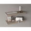 Tablettes flottantes H 1,50 po, 2 tablettes, taupe
