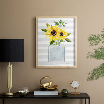 Sunflower Perfume I Framed Print - Solid Wood