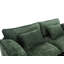 Canapé modulaire en tissu chenille avec poches latérales-96707527