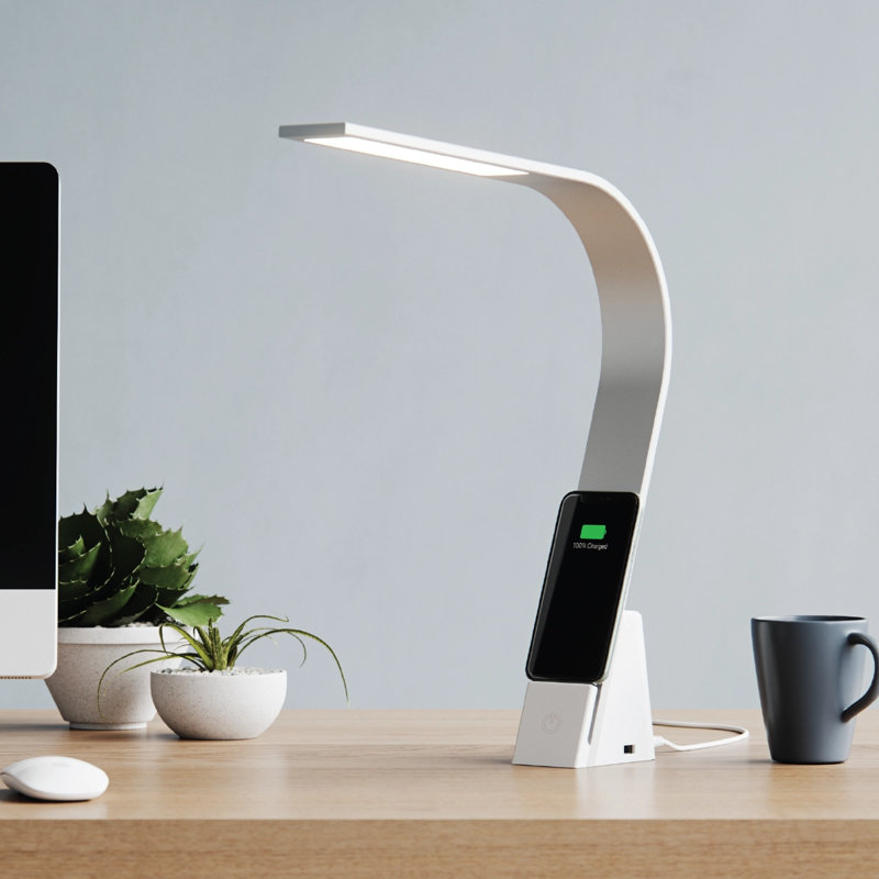 LED Desk Table Lamp, Silver