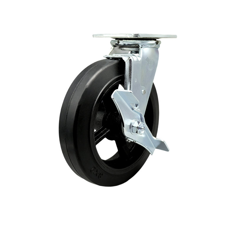 Rubber on Steel Caster