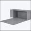 Grand lit escamotable avec bureau rotatif-504612994