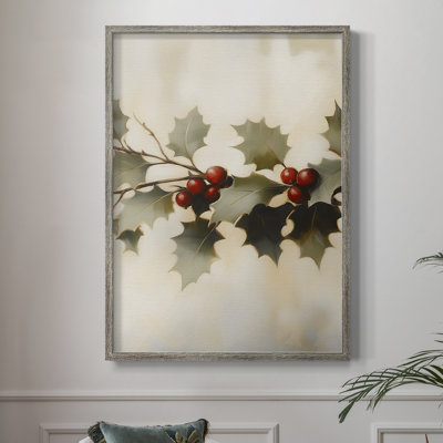 Art de Noël des Fêtes - série de 2 CD, reproduction encadrée - bois massif
