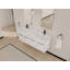 Meuble-lavabo mural avec double lavabo en résine