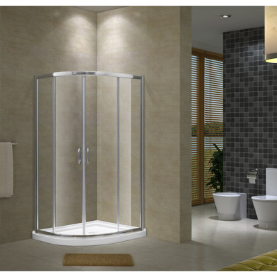 Aspen 38" x 76.5" Double Sliding Framed Shower Door