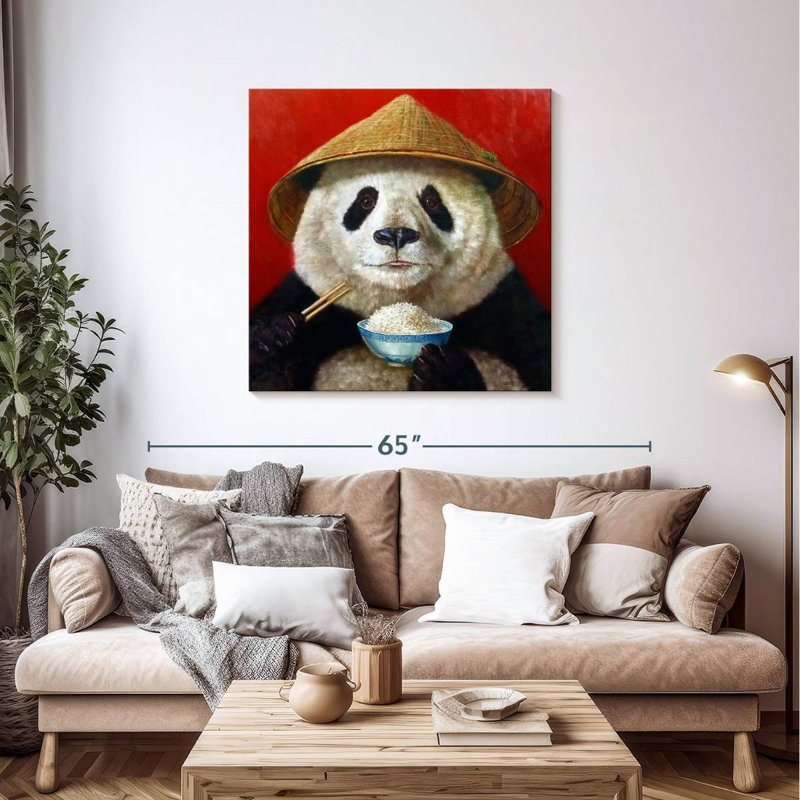 Crowle Panda Feast, 39" H x 39" W