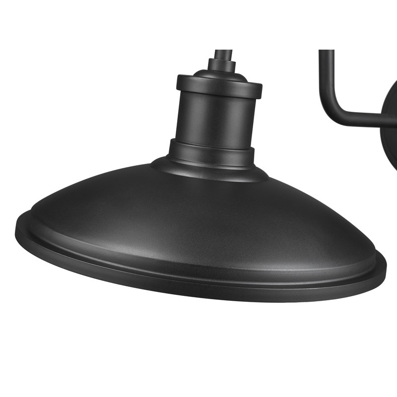 Calhoun 10.5" High 1-Light Outdoor Wall Sconce - Textured Black