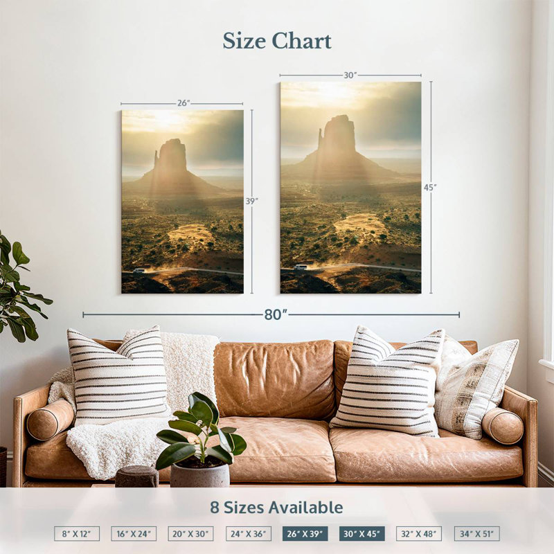 Aime Monument Valley Arizona Sunrise, 39" H x 26" W