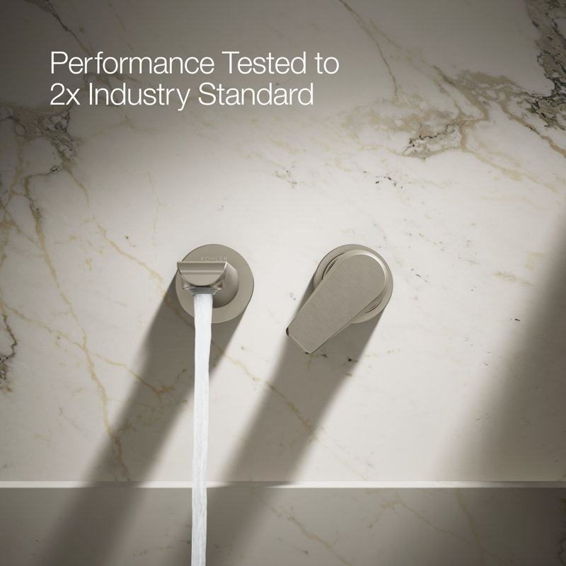 Avid Single-Handle Wall-Mount Bathroom Sink Faucet, Vibrant Brushed Nickel