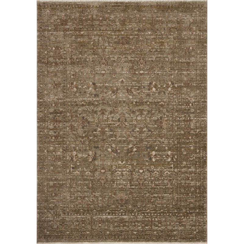 Loloi Haywood Sage / Brown Area Rug, Rectangle 11'6" x 15'7"
