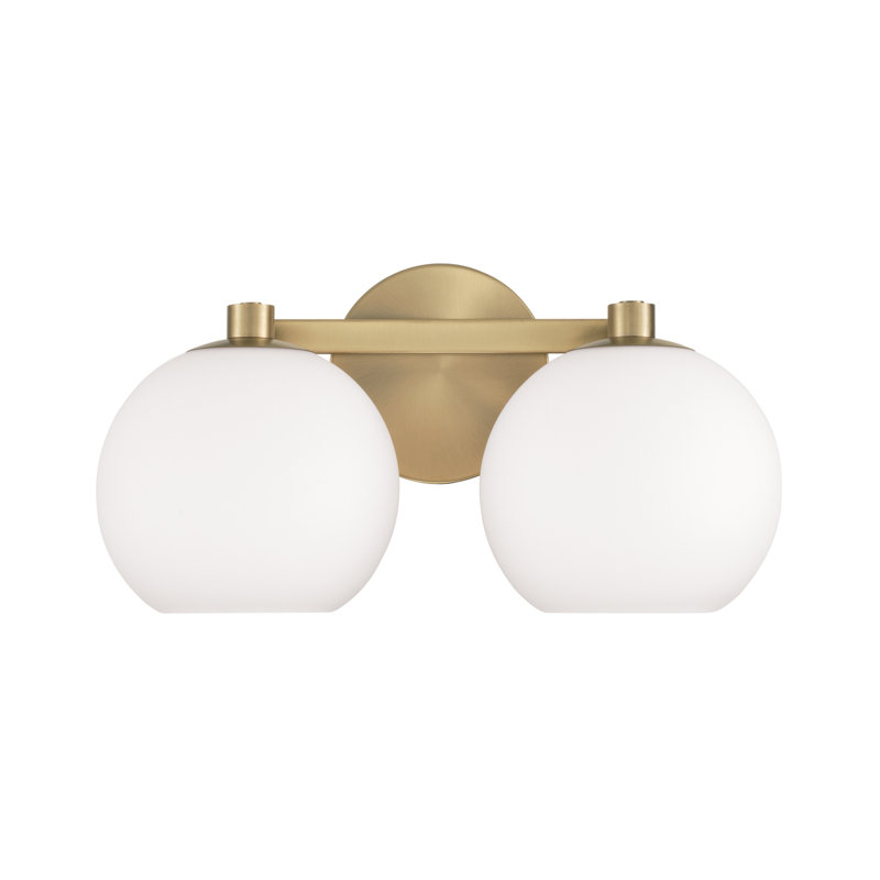 Ansley 2 - Light Dimmable Vanity Light, Aged Brass