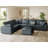 7-Piece Modular Sectional Sofa Cloud Couch, Reversible Living Room Set-1808923831