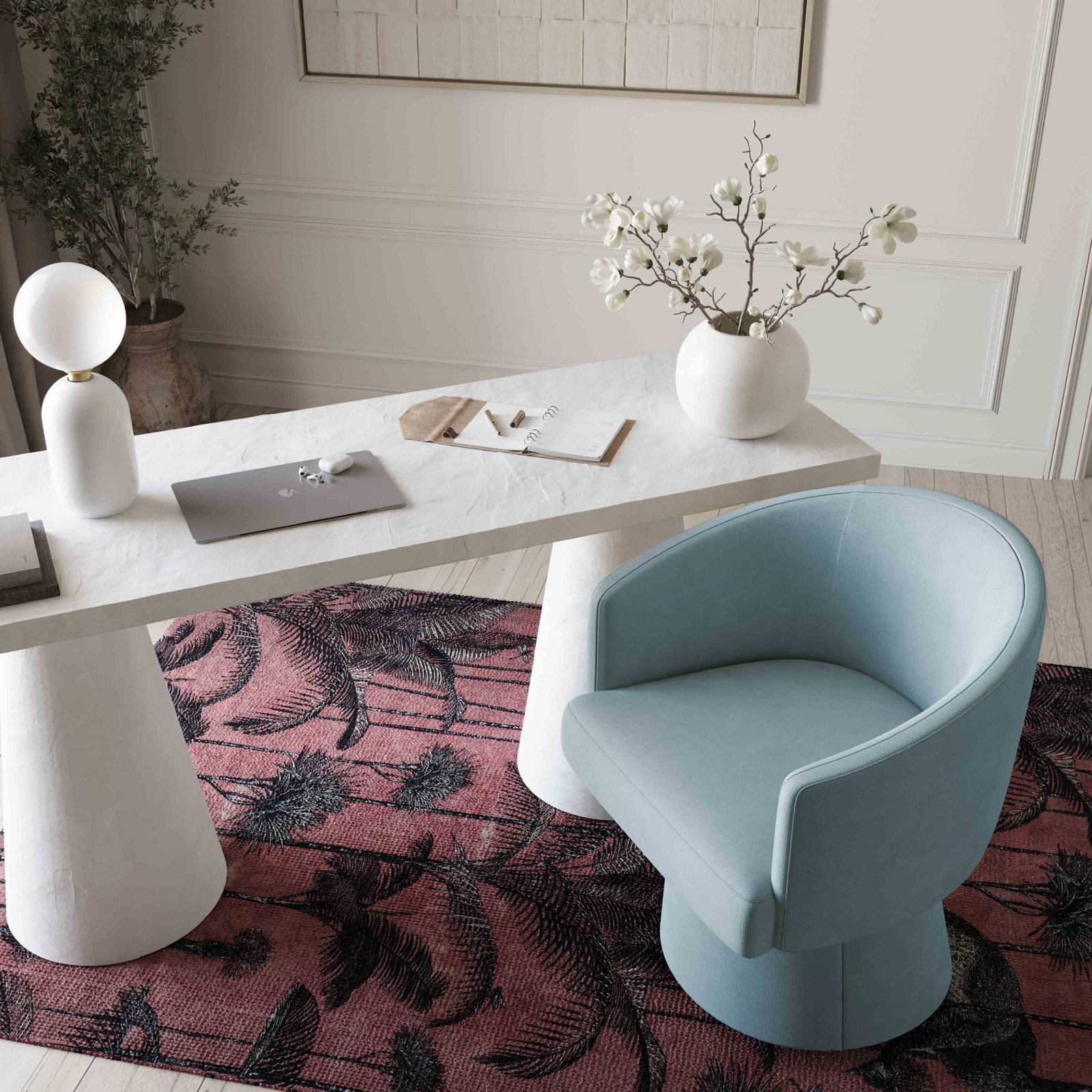 Chadbourn Office Chair, Faded  Blue