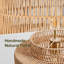 Lustre 12,4 po Boho Rattan