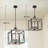 Ifill 4 - Light Dimmable Square / Rectangle Chandelier
