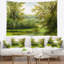 Tapisserie abstraite de paysage d'été vert-28482973