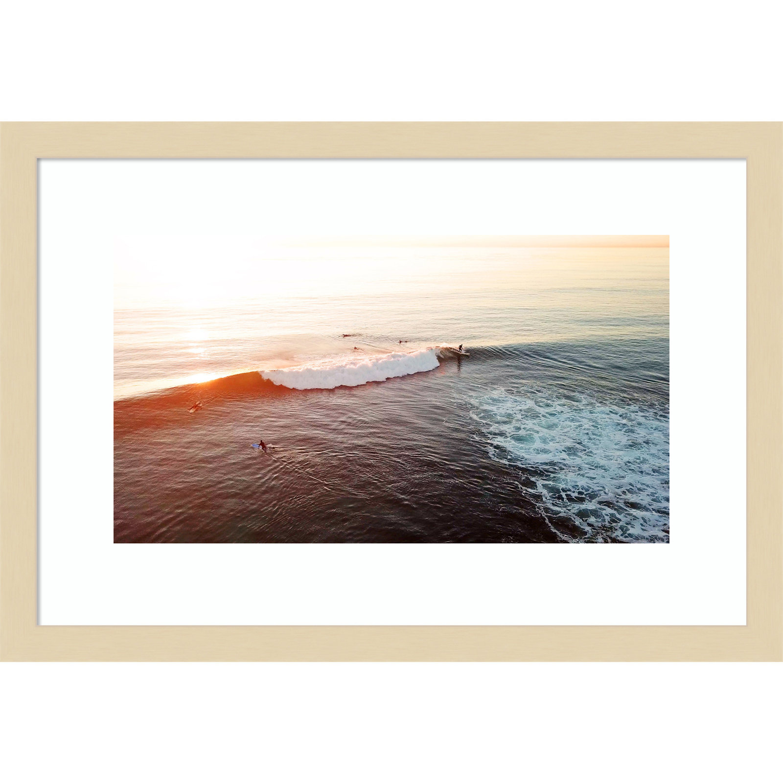 La Jolla 1 by Rachel Dowd, Natural Framed, 21.38" H x 33.38" W x 0.875" D