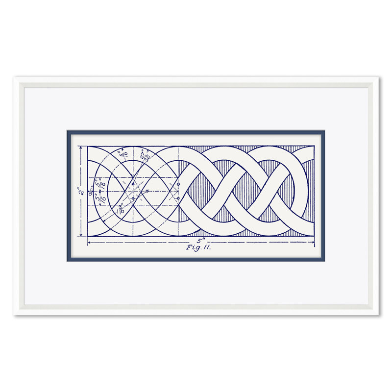 White Figure 11, 10 & 9 Framed