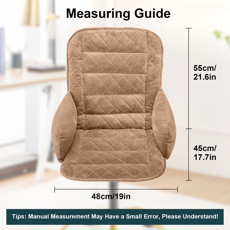 Housse de chaise de bureau intégrée, Tanné