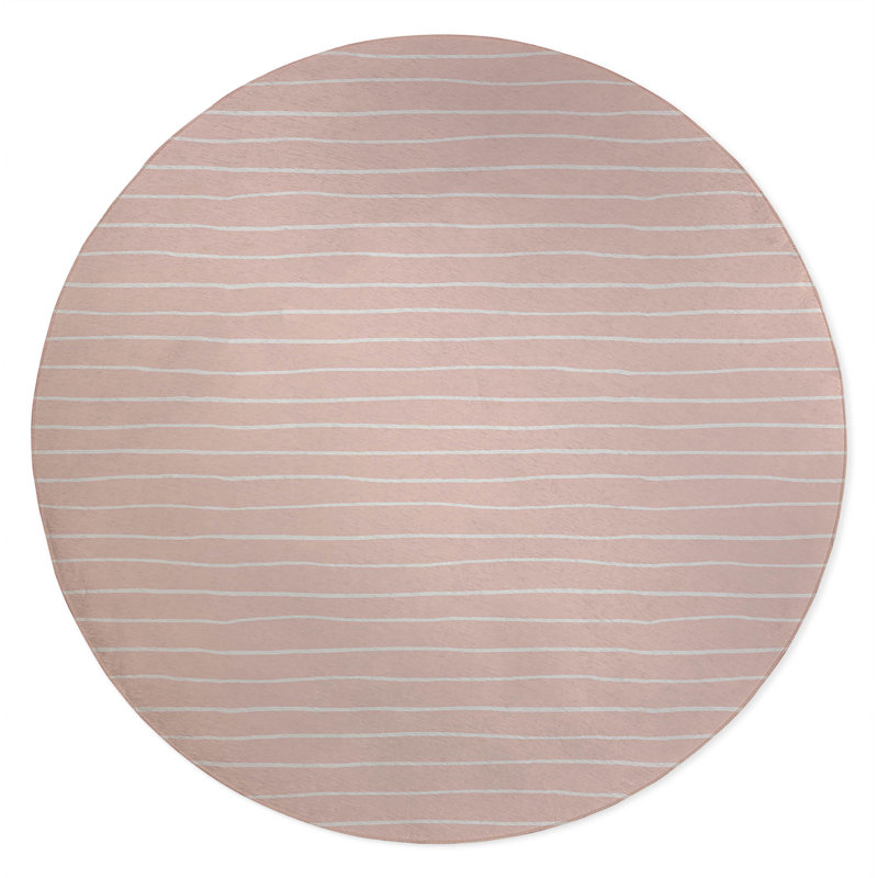 Smooth Lay Chimi Kids Play Mat, Pink, Round 5'