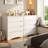 28.1" W 4-Drawer Dresser with Anti-Tip Kit for Bedroom, Living Room & Small Spaces-12779508