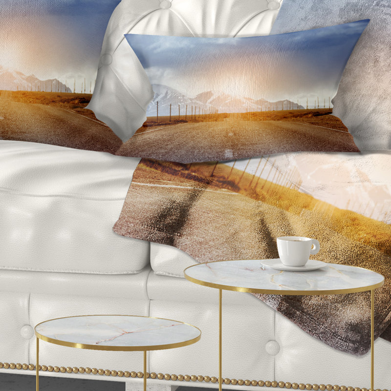Coussin droit imprimé paysage droit