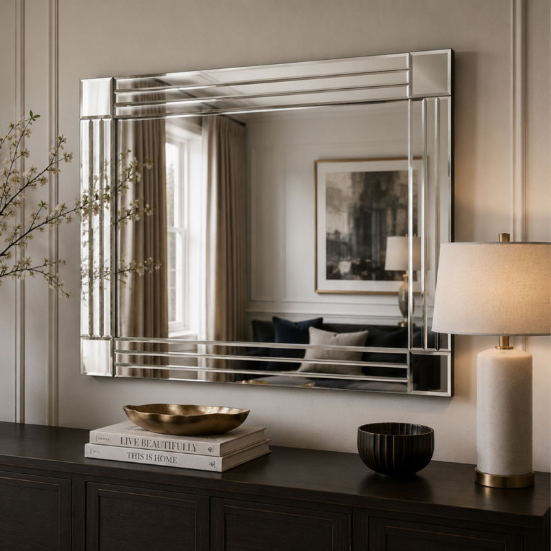 Rigoberto Rectangle Mirror, 120cm H x 80cm W