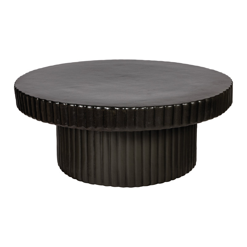 Flue Outdoor Round Coffee Table, Iron Semi-Gloss