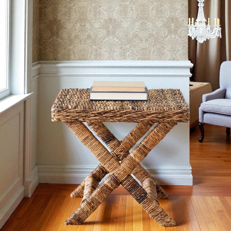 Banc de rangement rembourré Ellerie, Brun