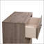 Commode de rangement contemporaine à 6 tiroirs avec poignées en métal et finition chêne gris pour une vie moderne