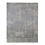 Mirjami One-of-a-Kind Rectangle 7'10" X 9'9" New Age Area Rug in Grey