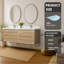 Ensemble de meuble-lavabo flottant mural 72 po avec plateau en pierre reconstituée AuroraSky 72 po-409206637