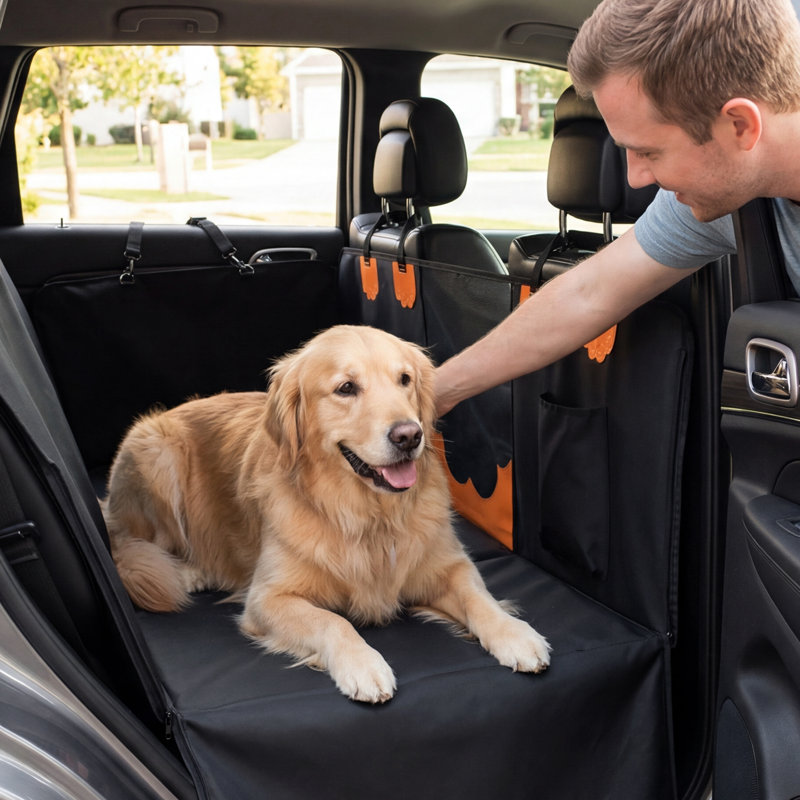 Housse pour siège d'auto pour chien