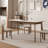 Solid Wood Base Dining Table-161006309