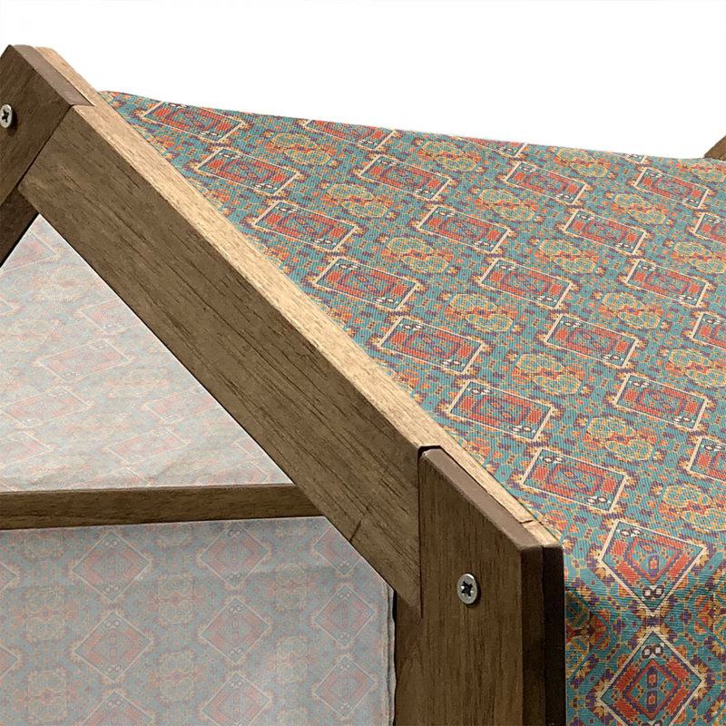 Niche en bois pour chien, H 22,44 po x l 23,62 po x P 17,72 po