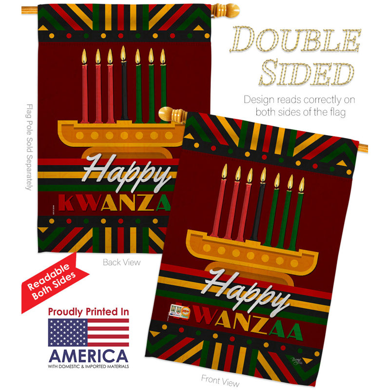 Drapeau de maison à 2 côtés en polyester / mélange de polyester 40 x 28 po
