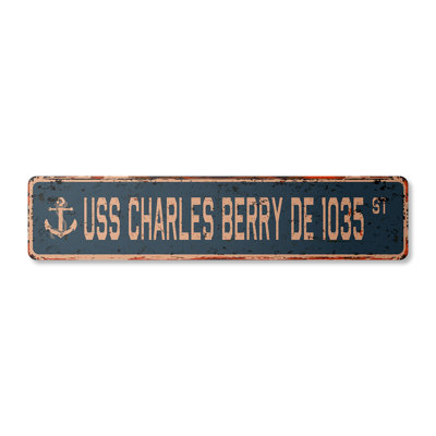 Charles Berry De 1035 Street Sign Aluminum 4" X 18"
