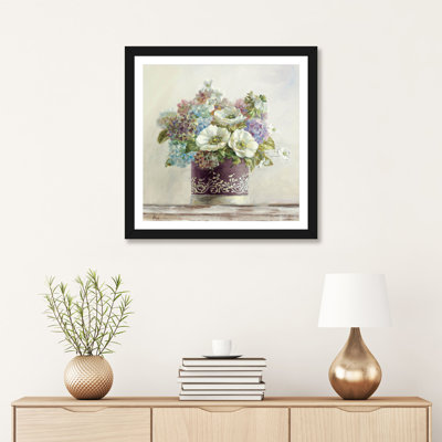 " Anemones In Aubergine Hatbox " by Danhui Nai