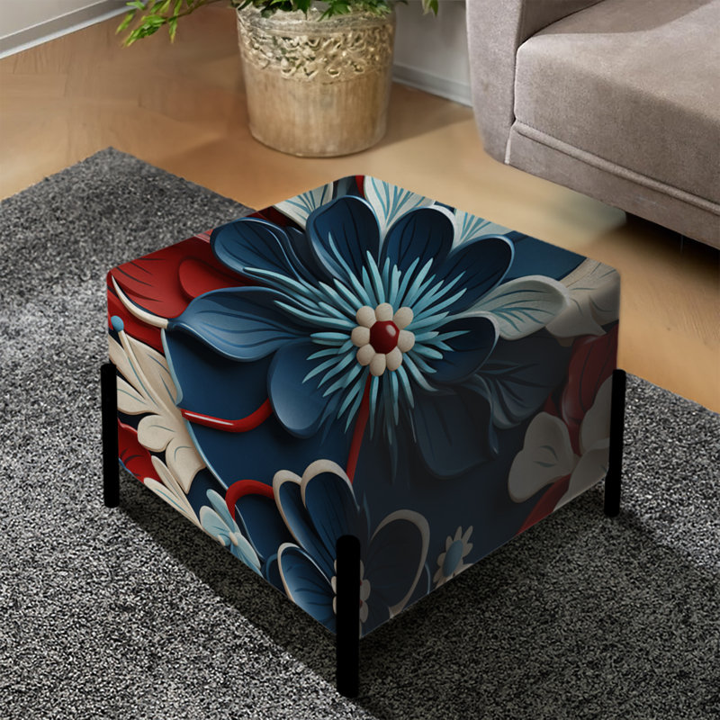 Intricate Embellishments - Oriental Square Ottoman