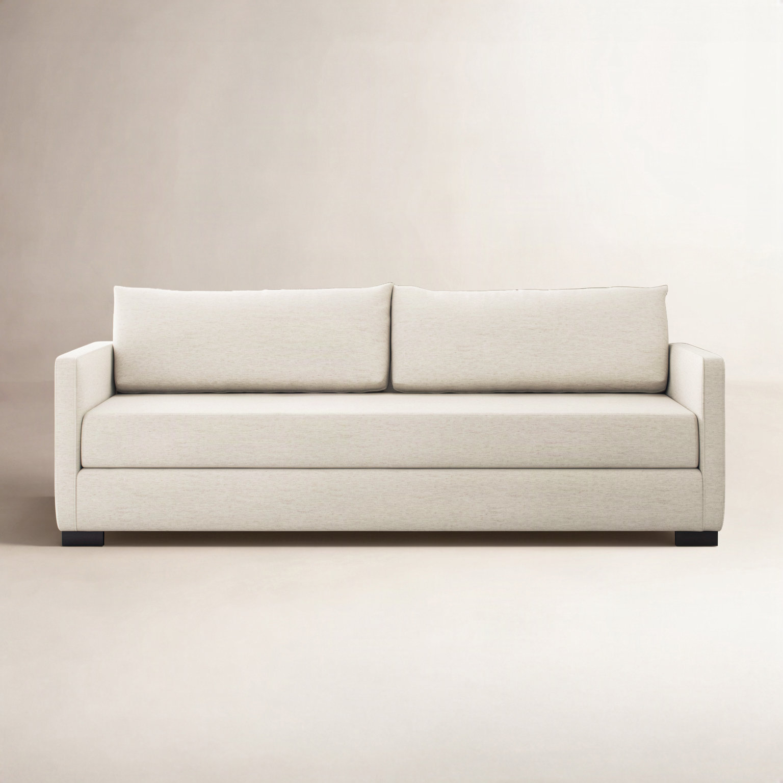 Cascade 86'' Upholstered, 34" H x 86" W x 38" D, Crypton Nomad Snow