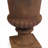21.3" H Rustic Brown Urn Planter, Pedestal Outdoor Indoor Decorative Flower Pot