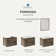 Base de meuble-lavabo mural flottant double 58 po Fresca Formosa - Base et lavabo non inclus